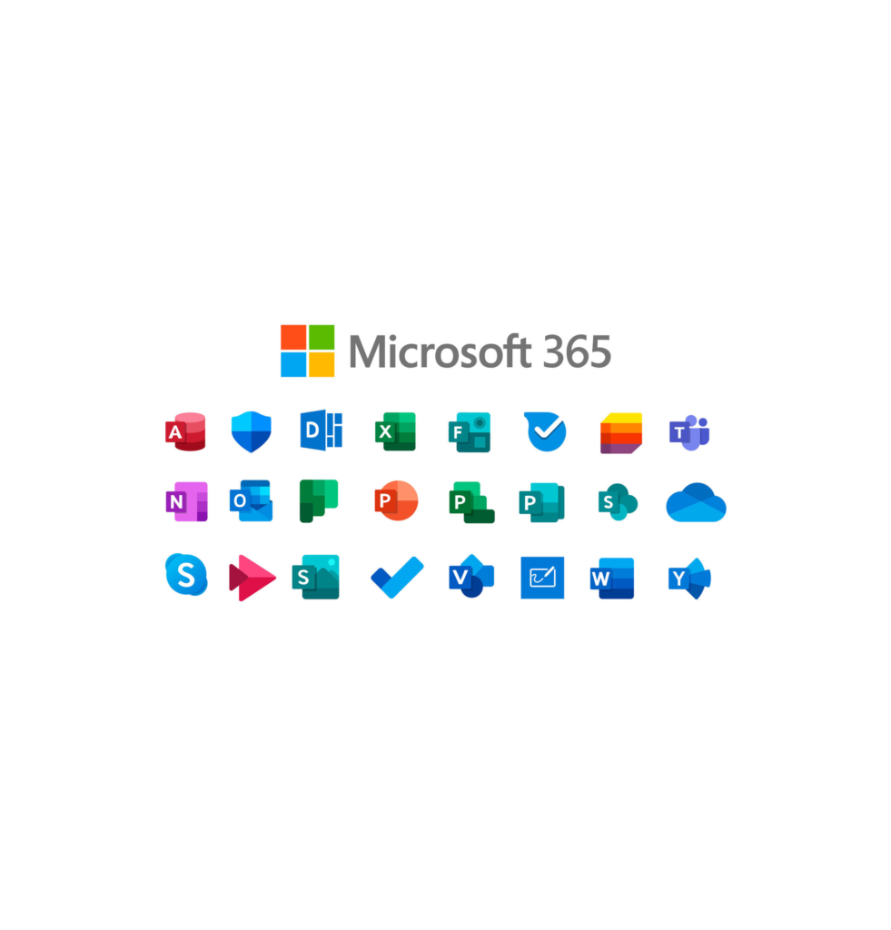 Microsoft product logos
